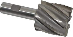Interstate - 2" Diam, Fine Pitch, 2" LOC, 8 Flute Cobalt Roughing Square End Mill - Uncoated, 4-1/2" OAL, 3/4" Shank Diam, Single End - Americas Industrial Supply