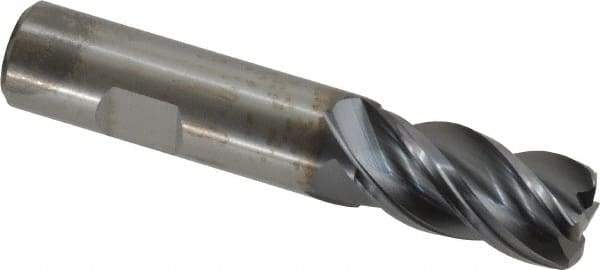 Kennametal - 3/4", 4 Flute, Solid Carbide, 0.12" Corner Radius End Mill - 4" OAL, 1-1/2" LOC - Americas Industrial Supply