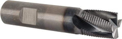 Kennametal - 3/4" Diam, Fine Pitch, 3/4" LOC, 4 Flute Solid Carbide Corner Chamfer Roughing End Mill - AlTiN Finish, 3-1/2" OAL, 3/4" Shank Diam, Single End, Centercutting, 25° Helix - Americas Industrial Supply