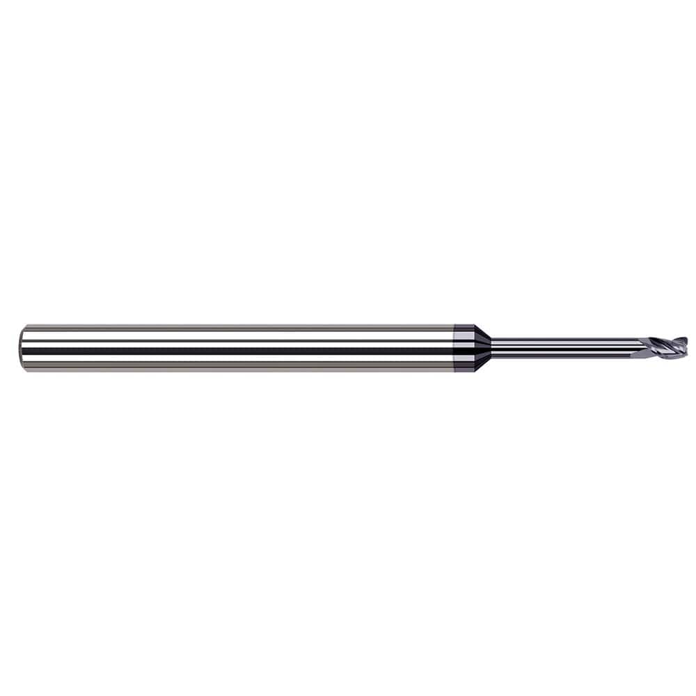 Harvey Tool - Corner Radius & Corner Chamfer End Mills; Mill Diameter (Inch): 1/16 ; Mill Diameter (Decimal Inch): 0.0620 ; End Type: Corner Radius ; Corner Radius (Decimal Inch): 0.0100 ; Number of Flutes: 3 ; Material: Solid Carbide - Exact Industrial Supply