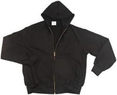PRO-SAFE - Size 2XL General Purpose Jacket - Black, Cotton, Zipper Closure - Americas Industrial Supply