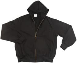 PRO-SAFE - Size L General Purpose Jacket - Black, Cotton, Zipper Closure - Americas Industrial Supply