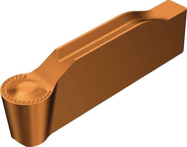 Sandvik Coromant - 0318N123 Grade 1125, 3.18mm Cutting Width Carbide Grooving Insert - 1.4mm Max Depth of Cut, Neutral, 1.59mm Corner Radius, TiAlN Finish - Americas Industrial Supply