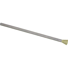 Made in USA - 1/2" Cut Diam, 1/4" Shank Diam, Inverted Cone Head Double Cut Burr - Carbide, 1/2" LOC, 6-1/2" OAL - Americas Industrial Supply