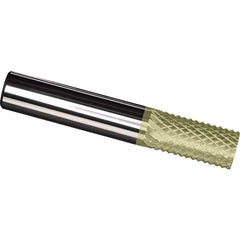 Made in USA - 3/32" Diam, 3/8" LOC, Plain End, Solid Carbide Diamond Pattern Router Bit - Right Hand Cut, 1-1/2" OAL, 1/8" Shank Diam, Use on Carbon & Honeycomb, Carbon Fiber, Composite, Fiberglass, Graphite - Americas Industrial Supply
