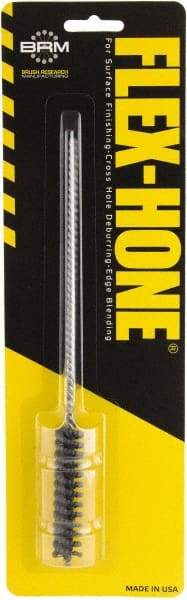 Brush Research Mfg. - 1/2" to 0.551" Bore Diam, 120 Grit, Boron Carbide Flexible Hone - Medium, 8" OAL - Americas Industrial Supply