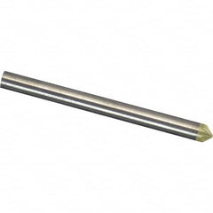 Made in USA - 3mm Cut Diam, 0.1181" Shank Diam, Cone Head Single Cut Burr - Carbide, 1.5mm LOC, 38mm OAL - Americas Industrial Supply