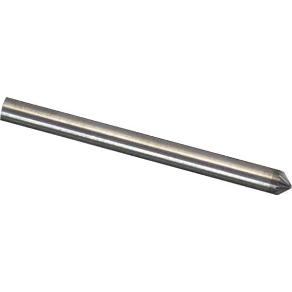 Made in USA - 3mm Cut Diam, 0.1181" Shank Diam, Cone Head Aluma Cut Burr - Carbide, 1.5mm LOC, 38mm OAL - Americas Industrial Supply