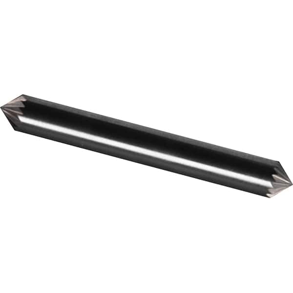 Made in USA - 6mm Cut Diam, 0.2362" Shank Diam, Cone Head Diamond Cut Burr - Carbide, 3mm LOC, 50mm OAL - Americas Industrial Supply
