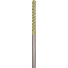 Made in USA - 1/8" Cut Diam, 1/8" Shank Diam, Cylinder Head Burr - Carbide, 1" LOC, 2" OAL - Americas Industrial Supply