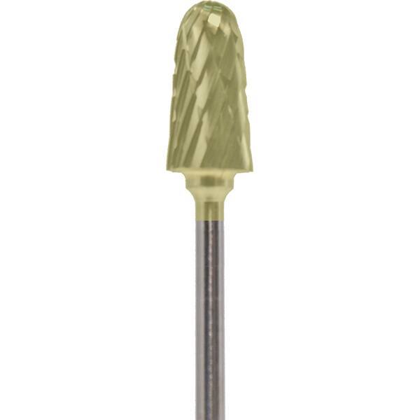 Made in USA - 7mm Cut Diam, 0.0925" Shank Diam, Cone Head Double Cut Burr - Carbide, 14mm LOC, 52mm OAL - Americas Industrial Supply