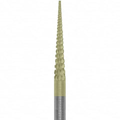 Made in USA - 3/32" Cut Diam, 0.0925" Shank Diam, Cone Head Diamond Cut Burr - Carbide, 5/8" LOC, 1-1/2" OAL - Americas Industrial Supply
