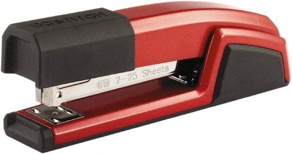 Stanley Bostitch - 25 Sheet Full Strip Desktop Stapler - Red - Americas Industrial Supply