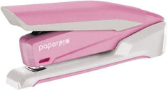 PaperPro - 20 Sheet Long Reach Stapler - Pink & White - Americas Industrial Supply