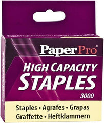 PaperPro - 3/8" Leg Length, Steel High Capacity Staples - 65 Sheet Capacity, For Use with PaperPros 1200 & 1210 - Americas Industrial Supply