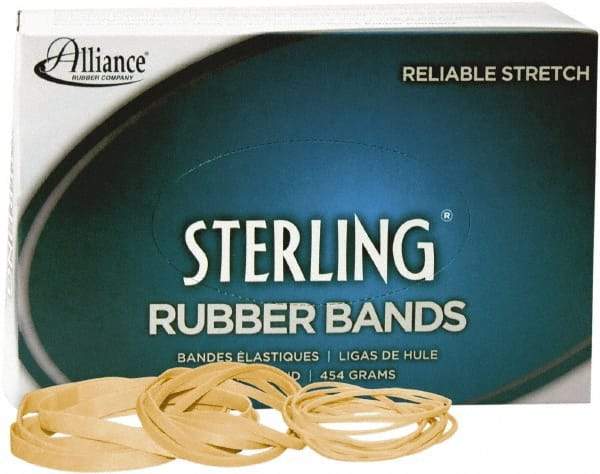 Alliance - 1" Circumference, 1/16" Wide, Ergonomic Rubber Band Strapping - 7,100 Pieces - Americas Industrial Supply