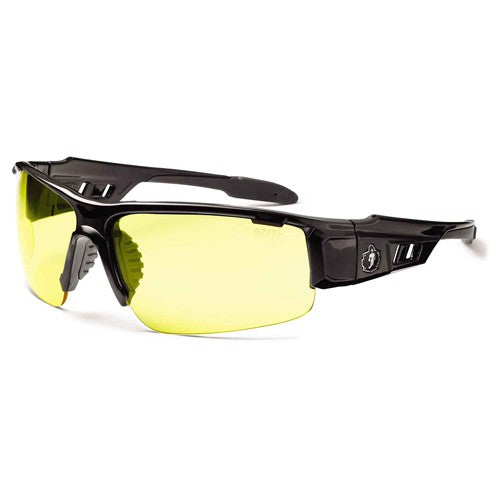 DAGR Yellow Lens Black Safety Glasses - Americas Industrial Supply