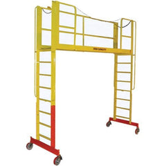 TRI-ARC - Rolling & Wall Mounted Ladders & Platforms Type: Double Entry Work Platform Style: Adjustable Height - Americas Industrial Supply