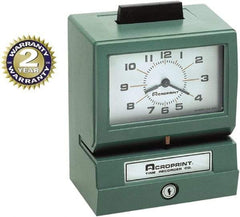 Acroprint Time Recorder - Time Clocks & Time Recorders Punch Style: Manual Power Source: AC Adapter - Americas Industrial Supply