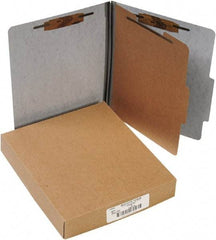 ACCO - 11 x 8 1/2", Letter Size, Gray, File Folders with Top Tab - Right of Center Tab Cut Location - Americas Industrial Supply