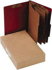 ACCO - 14 x 8 1/2", Legal, Earth Red, File Folders with Top Tab - Right of Center Tab Cut Location - Americas Industrial Supply