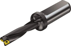 Sandvik Coromant - 3.0445" Max Drill Depth, 4xD, 18.5mm Diam, Indexable Insert Drill - 2 Inserts, 25mm Shank Diam, Straight Shank - Americas Industrial Supply