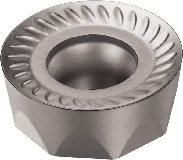 Sandvik Coromant - RCKT190600 MM Grade 1040 Carbide Milling Insert - TiAlN Finish, 1/4" Thick, 3/4" Inscribed Circle, 3/8" Corner Radius - Americas Industrial Supply