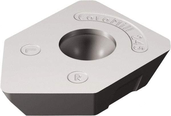 Sandvik Coromant - R24518T6 W Grade 1130 Carbide Milling Insert - AlTiCrN Finish, 6.1mm Thick, 18mm Inscribed Circle, 1mm Corner Radius - Americas Industrial Supply