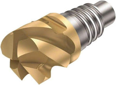 Sandvik Coromant - 31625HM Straight Grade 1030 Carbide High Feed Milling Tip Insert - 4 Flutes, 25mm Cutting Diam, 13.5mm Depth of Cut, 0.1181" Cnr Rad, 50° Helix - Americas Industrial Supply