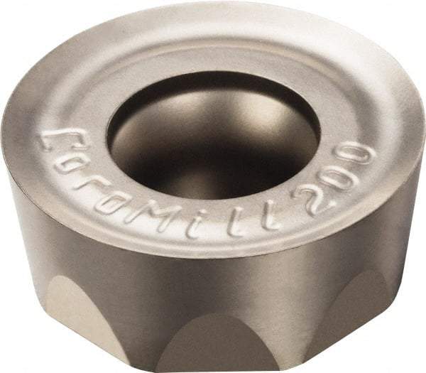 Sandvik Coromant - RCHT2006M0 KL Grade H13A Carbide Milling Insert - Uncoated, 6.35mm Thick, 20mm Inscribed Circle, 10mm Corner Radius - Americas Industrial Supply