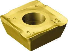 Sandvik Coromant - 490R08T308 MM Grade 2040 Carbide Milling Insert - TiCN/Al2O3/TiN Finish, 3.3mm Thick, 8.5mm Inscribed Circle, 0.8mm Corner Radius - Americas Industrial Supply