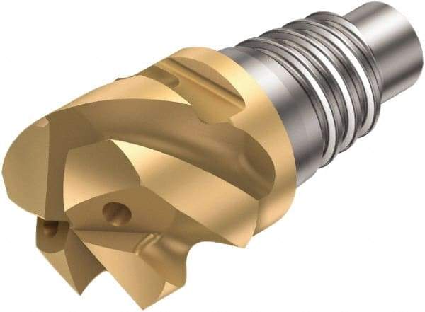 Sandvik Coromant - 31625HM Straight Grade 1030 Carbide High Feed Milling Tip Insert - TiAlN Finish, 5 Flutes, 25mm Cutting Diam, 13mm Depth of Cut, 0.1181" Cnr Rad, 50° Helix - Americas Industrial Supply