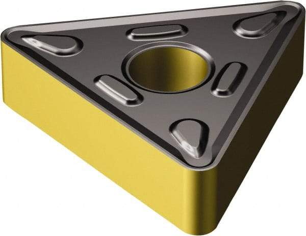 Sandvik Coromant - TNMG666 HM Grade 4335 Carbide Turning Insert - TiCN/AI2O3/TiN Finish, 60° Triangle, 3/4" Inscr Circle, 3/8" Thick, 3/32" Corner Radius - Americas Industrial Supply