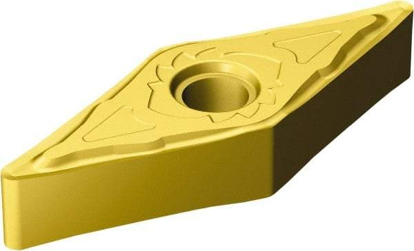 Sandvik Coromant - VNGG332 SGF Grade S05F Carbide Turning Insert - TiCN/AI2O3/TiN Finish, 35° Diamond, 3/8" Inscr Circle, 3/16" Thick, 1/32" Corner Radius - Americas Industrial Supply