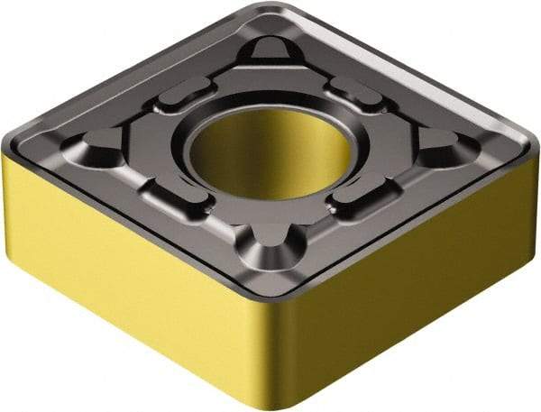 Sandvik Coromant - SNMG543 PR Grade 4325 Carbide Turning Insert - TiCN/AI2O3/TiN Finish, 90° Square, 5/8" Inscr Circle, 1/4" Thick, 3/64" Corner Radius - Americas Industrial Supply