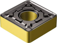 Sandvik Coromant - SNMG646 MRR Grade 2220 Carbide Turning Insert - TiCN/AI2O3/TiN Finish, 90° Square, 3/4" Inscr Circle, 1/4" Thick, 3/32" Corner Radius - Americas Industrial Supply