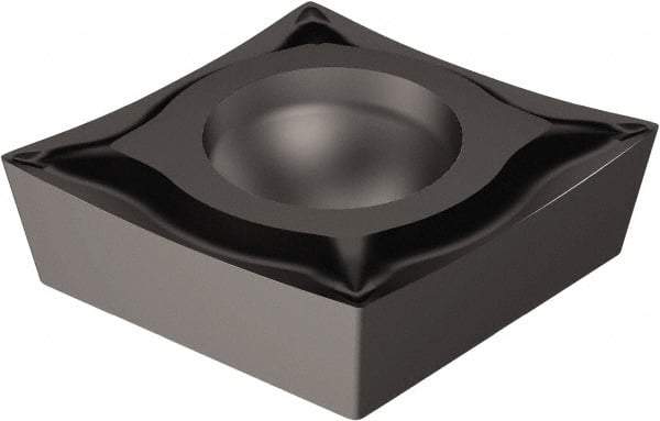 Sandvik Coromant - CCET21.51 UM Grade 1105 Carbide Turning Insert - TiAlN Finish, 80° Diamond, 1/4" Inscr Circle, 3/32" Thick, 1/64" Corner Radius - Americas Industrial Supply