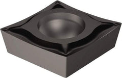 Sandvik Coromant - CCET21.5 UM Grade 1105 Carbide Turning Insert - TiAlN2 Finish, 80° Diamond, 1/4" Inscr Circle, 3/32" Thick, 0.2mm Corner Radius - Americas Industrial Supply