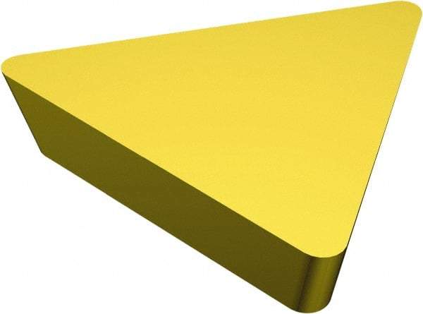 Sandvik Coromant - TPUN323 Grade 235 Carbide Turning Insert - TiCN/TiN Finish, 60° Triangle, 3/8" Inscr Circle, 1/8" Thick, 3/64" Corner Radius - Americas Industrial Supply