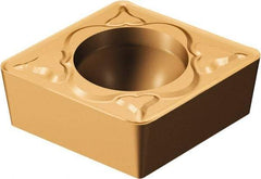 Sandvik Coromant - CCMT21.52 MM Grade 1115 Carbide Turning Insert - TiAlN/AlCr2O3 Finish, 80° Diamond, 1/4" Inscr Circle, 3/32" Thick, 1/32" Corner Radius - Americas Industrial Supply