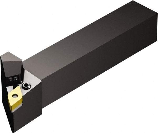 Sandvik Coromant - PDJN, Right Hand Cut, -3° Lead Angle, 1" Shank Height x 1" Shank Width, Negative Rake Indexable Turning Toolholder - 6" OAL, DNMG 11 04 08 Insert Compatibility, Series T-Max P - Americas Industrial Supply