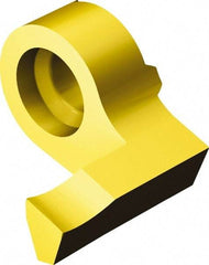 Sandvik Coromant - 09MB Grade 1025, 2.5mm Cutting Width Carbide Grooving Insert - 5mm Max Depth of Cut, Right Hand, 0.2mm Corner Radius, TiAlN/TiN Finish - Americas Industrial Supply