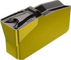 Sandvik Coromant - 60N151.2 5T Grade 4225, 6mm Cutting Width Carbide Grooving Insert - 2.7mm Max Depth of Cut, Neutral, 0.8mm Corner Radius, TiCN/Al2O3/TiN Finish - Americas Industrial Supply