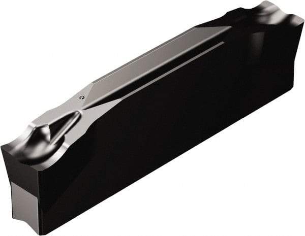 Sandvik Coromant - N123x2H CM 3115 Grade, 0.1575" Cutting Width, Carbide Cutoff Insert - 0° Neutral Lead Angle, 0.0079" Cnr Rad, TiCN/Al2O3 Coated - Americas Industrial Supply