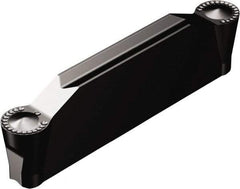 Sandvik Coromant - 0800N123 Grade 3115, 8mm Cutting Width Carbide Grooving Insert - 27mm Max Depth of Cut, Neutral, 4mm Corner Radius, TiCN/Al2O3 Finish - Americas Industrial Supply