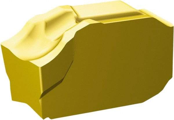 Sandvik Coromant - QDG CO 1135 Grade, 0.1181" Cutting Width, Carbide Cutoff Insert - 0° Neutral Lead Angle, 0.0039" Cnr Rad, TiCN/Al2O3/TiN Coated - Americas Industrial Supply