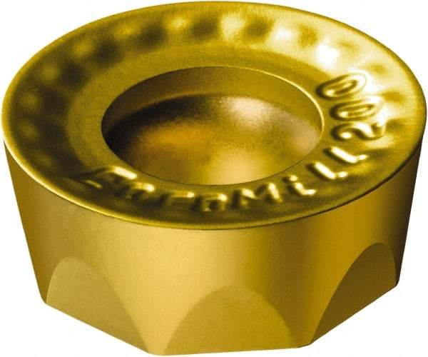 Sandvik Coromant - RCKT1606M0 KH Grade 1020 Carbide Milling Insert - TiAlN Finish, 6.35mm Thick, 16mm Inscribed Circle - Americas Industrial Supply