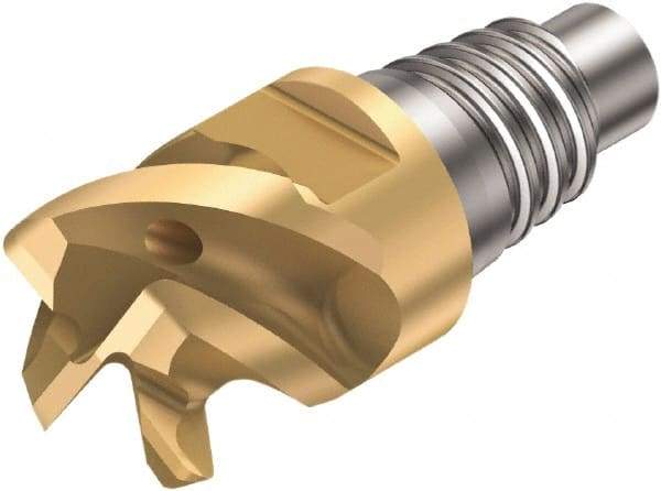Sandvik Coromant - A316..SM P Grade 1030 Carbide End Milling Tip Insert - TiAlN Finish, 4 Flutes, 9.53mm Cutting Diam, 6mm Depth of Cut, 12.4mm Extension, 0.015" Cnr Rad, 50° Helix - Americas Industrial Supply