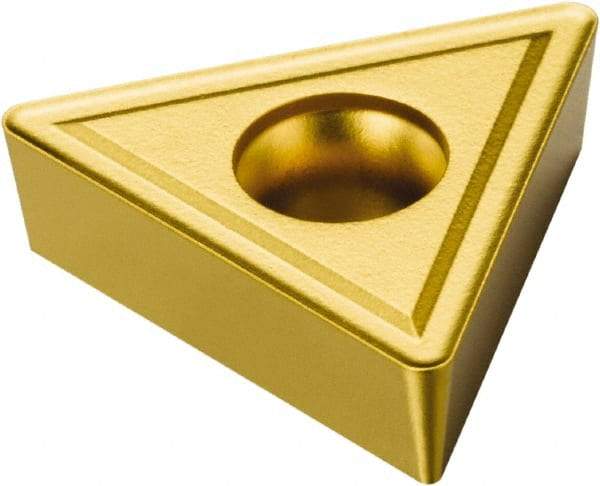 Sandvik Coromant - TCMT16T308 56 Grade 235 Carbide Indexable Drill Insert - TiCN/TiN Finish, Triangle, 3/8" Inscribed Circle - Americas Industrial Supply