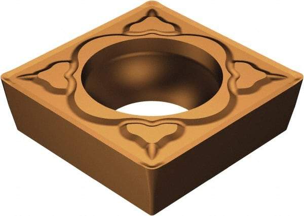 Sandvik Coromant - SCMT431 MM Grade 1115 Carbide Turning Insert - TiAlN/AlCr2O3 Finish, 90° Square, 1/2" Inscr Circle, 3/16" Thick, 1/64" Corner Radius - Americas Industrial Supply